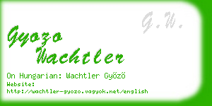 gyozo wachtler business card