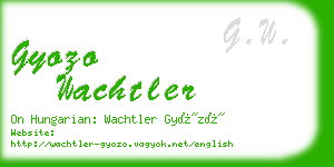 gyozo wachtler business card